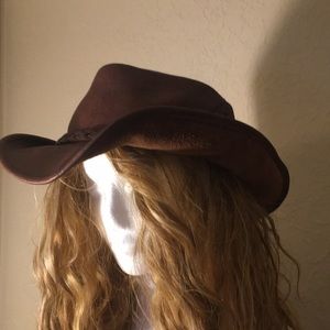 Australian leather hat
